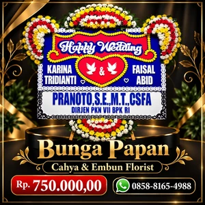 Toko Karangan Bunga Bogor Barat - Bunga Papan Happy Wedding